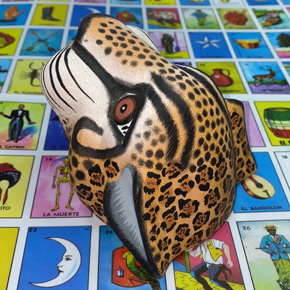 •handmade• Jaguar Head - Oaxacan Alebrije Wood Carving - Picture 11 of 11